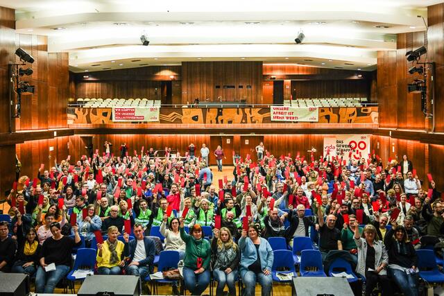 Sollte es bei der nächsten Verhandlungsrunde am 27. November keinen Abschluss geben, sei man gewillt, weitere Maßnahmen inklusive Streiks zu setzen.   | Foto: Gewerkschaft GPA