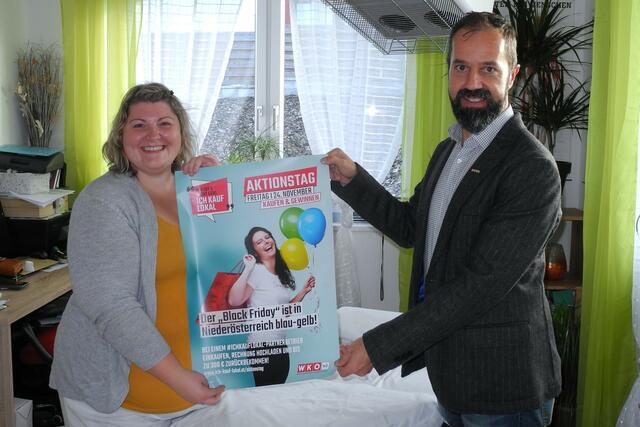 Unternehmerin Daniela Schörkhuber und Bezirksstellenleiter Mario Müller-Kaas (v.l.) | Foto: WK Bezirksstelle Zwettl