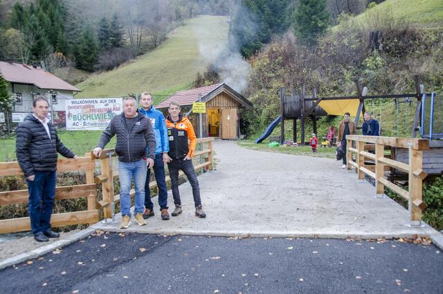 BM Andreas Ganaus, GR Ernst Bieder, Erik Bieder (Obmann ACS), Herbert Hochreiter (Schriftführer Stv. ACS) v.l.n.r.