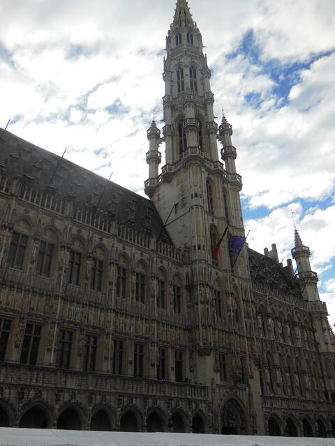 Grand Place: Ein großer Platz im Zentrum der Altstadt von Brüssel mit imposanten, verzierten und historischen Gebäuden, darunter auch das Rathaus. | Foto: Alexandra Goll