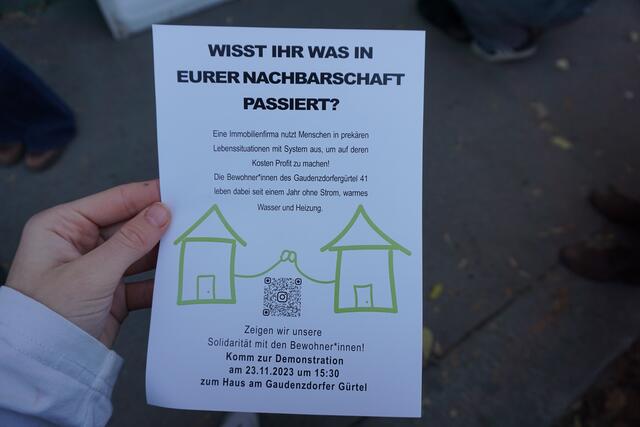 Ein Flyer, der bei der Demonstration verteilt wurde. | Foto: Ronja Reidinger