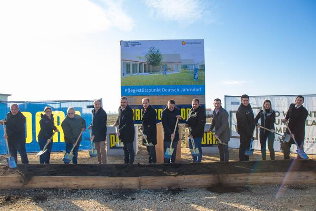 Der neue Pflegestützpunkt in Deutsch Jahrndorf die Gemeinden Edelstal, Kittsee, Pama, Deutsch Jahrndorf, Nickelsdorf, Zurndorf, Gattendorf und Potzneusiedl versorgen.