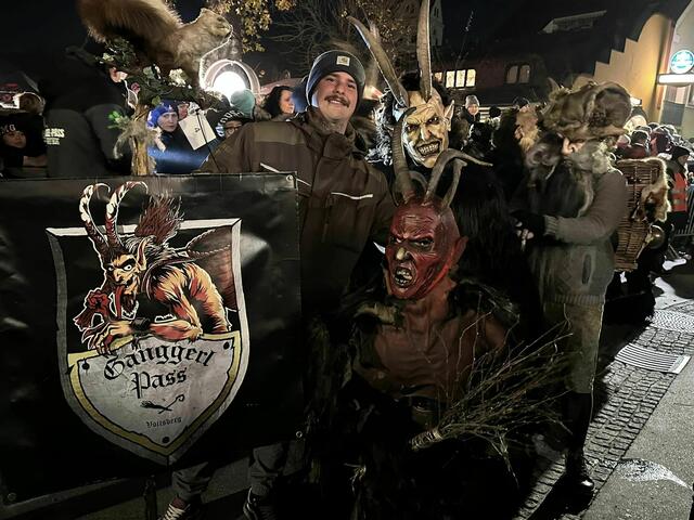 Auch die Voitsberger Ganggerl Pass, die im Dezember einen Krampuslauf veranstalten, waren in Köflach. | Foto: Stadt