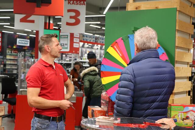 Beim hagebaumarkt konnte sich ein wenig Glück erspielt werden. | Foto: Celina Leitner