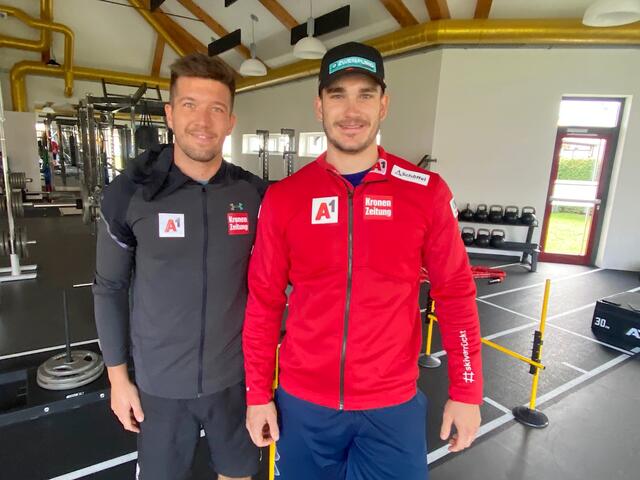 Stefan Eichberger (r.) mit seinem Physio. | Foto: KK
