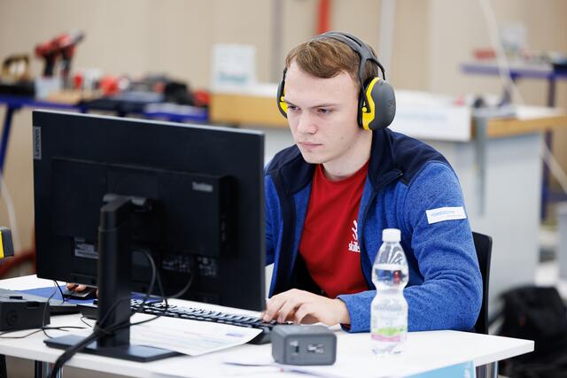 Lukas Frühwirth beim Bewerb | Foto: SkillsAustria/Florian Wieser