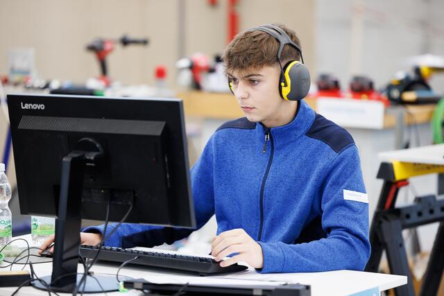 Julian Feizlmayr beim Bewerb. | Foto: SkillsAustria/Florian Wieser