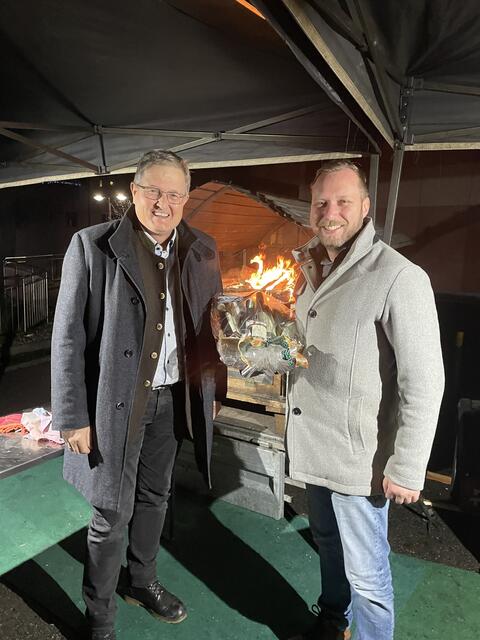 Bürgermeister Josef Waltl und Baumeister Manuel Kapper (r.). | Foto: MG Wies