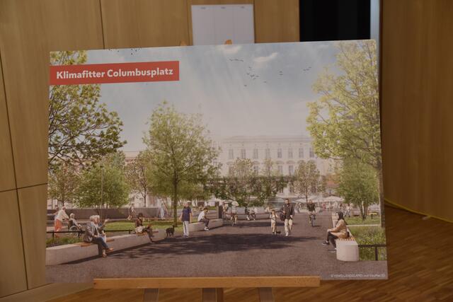 Der Columbusplatz, wie er zukünftig aussehen soll. | Foto: Yewo Landscapes