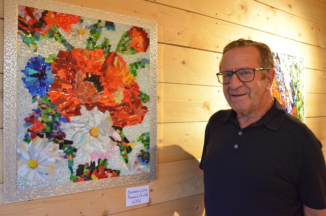 Hans Gapp bei der Ausstellung im Rimml-Areal Oberhofen. | Foto: Hans Gapp
