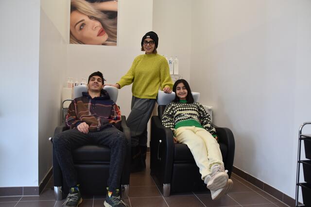 Anna Georgyvian mit ihrem Sohn Sarkis und Tochter Emily. | Foto: Pufler