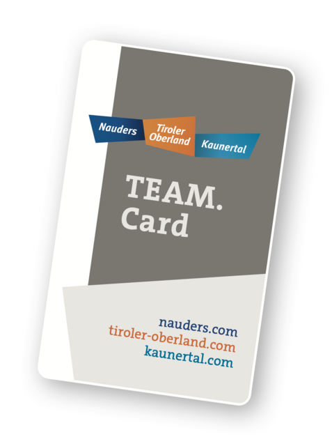 Die neue TEAM.card im Oberland. | Foto: TVB Tiroler Oberland / dieWEST