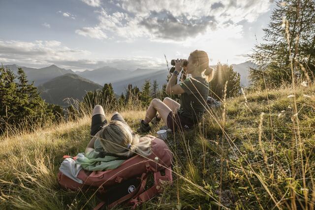 Ein herrlicher Sonnenuntergang am Mathonkopf. | Foto: TVB Tiroler Oberland / Rudi Wyhlidal