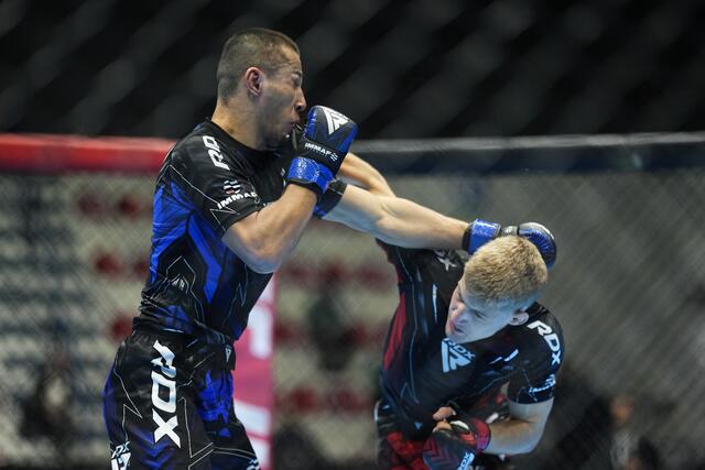 Auch sein kasachischer Finalgegner hatte keine Chance gegen "No Time". | Foto: Dimitris Tosidis/IMMAFED