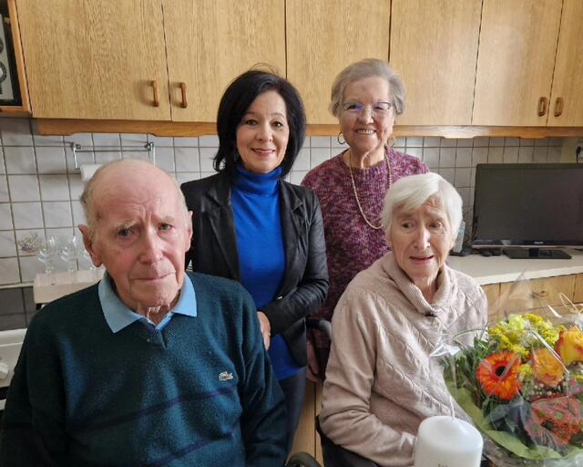 Johann Artner, Margit Göll, Martha Mandl und Barbara Artner. | Foto: Gemeinde Moorbad Harbach