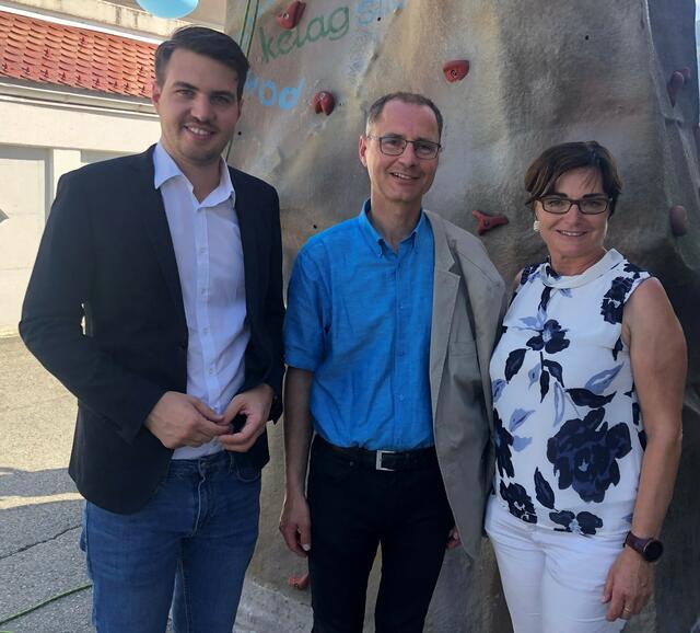 Luca Burgstaller, Robert Druml und Beate Prettner (von links) | Foto: SPÖ St. Stefan