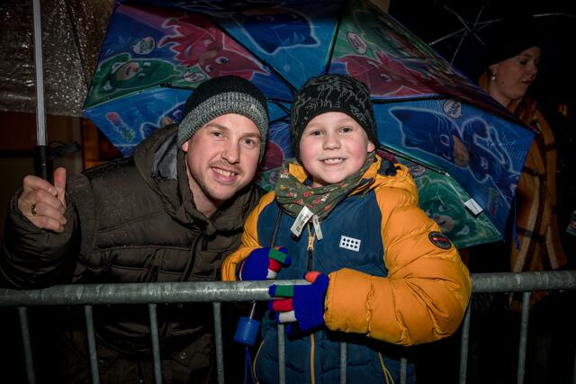 In der ersten Reihe: Kevin und Sebastian (6).