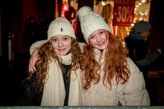 Hatte keine Angst: Vanessa und Lina aus Fürnitz.