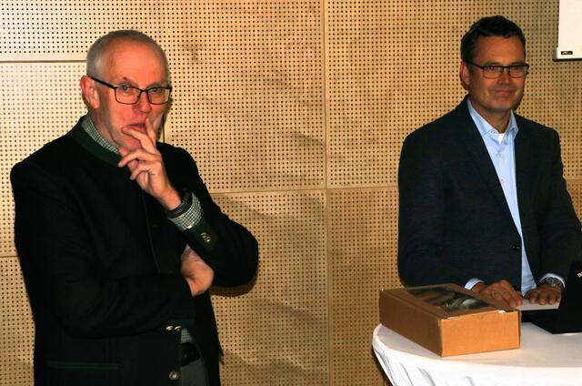 Obmann Johannes Schantl und Kassier Josef Klement