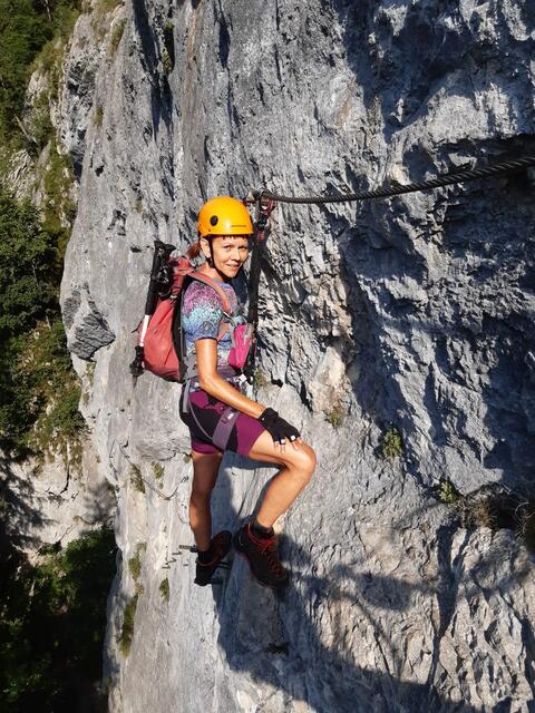 Die Leobenerin Erika Wilding will auch andere zum Sport motivieren.  | Foto: privat