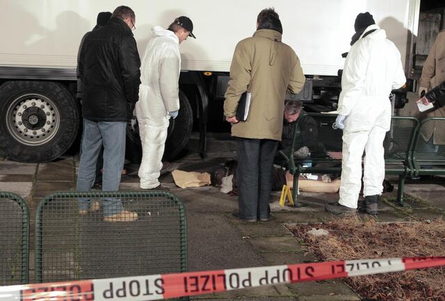 Am 19. Dezember 2008 wurde hier die Leiche eines 38-Jährigen neben einer Parkbank am Treppelweg aufgefunden. | Foto: Georg Hochmuth / APA / picturedesk.com