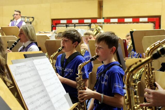 Vereinskonzert Musikverein Pabneukirchen 2023. das Jugendorchester „Soundhaufn“ mit Jungmusikern aus den Gemeinden Pabneukirchen und St. Thomas/Blasenstein. | Foto: Musikverein Pabneukirchen