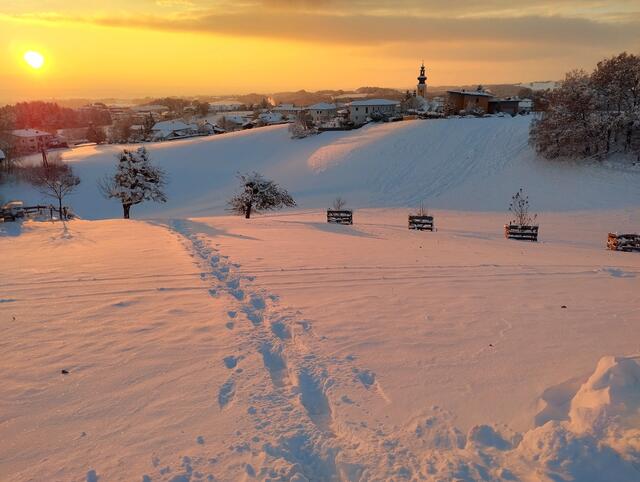 Winterfotos inklusive Abendstimmung aus Münzbach. | Foto: Christian Strach