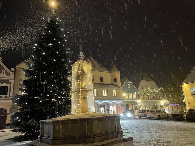Weihnachtsbeleuchtung in Grein