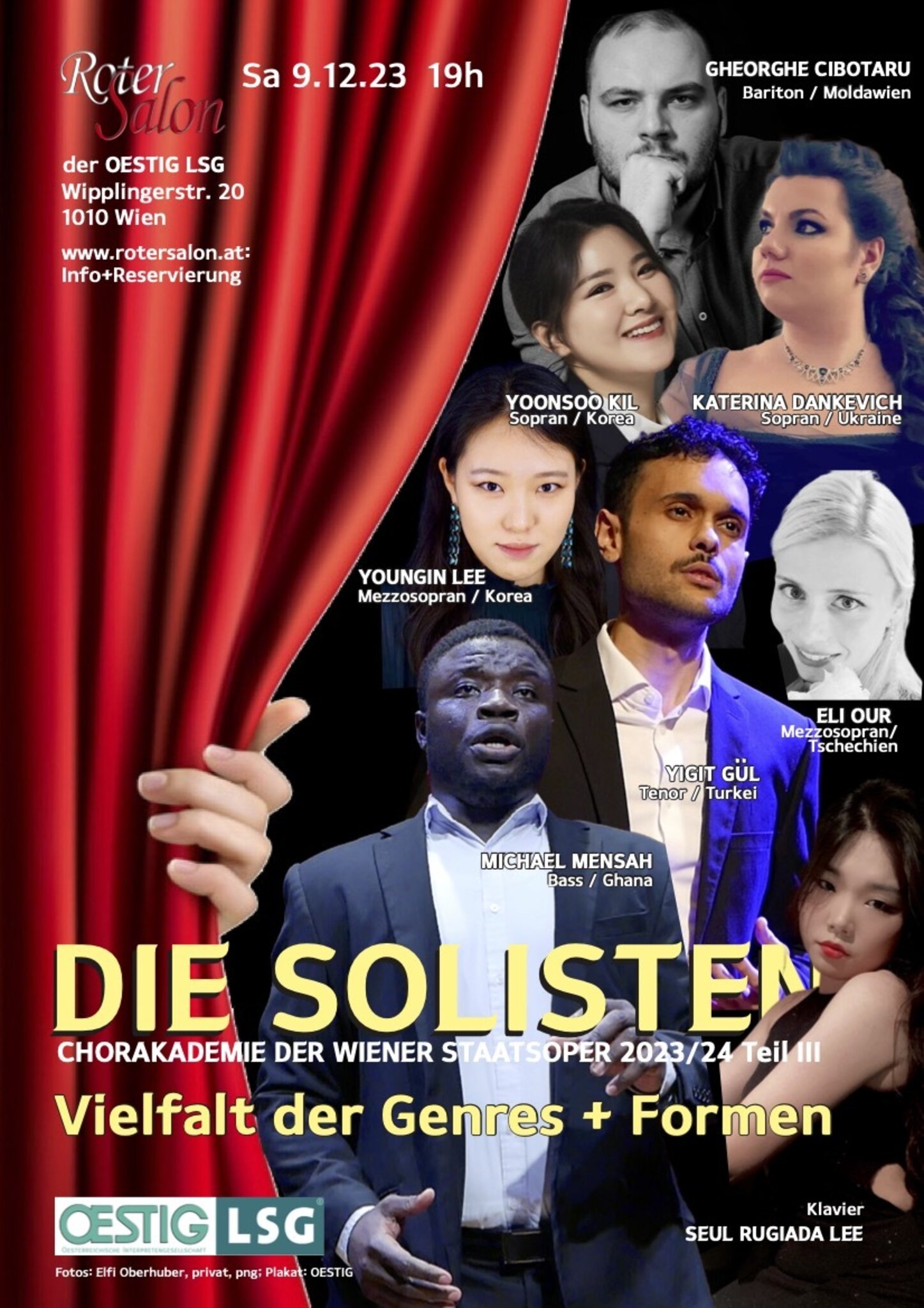 Konzert 9.12.2023 DIE SOLISTEN DER CHORAKADEMIE STAATSOPER Vielfalt Innere Stadt