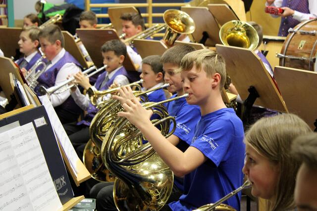 Vereinskonzert Musikverein Pabneukirchen 2023. das Jugendorchester „Soundhaufn“ mit Jungmusikern aus den Gemeinden Pabneukirchen und St. Thomas/Blasenstein. | Foto: Musikverein Pabneukirchen