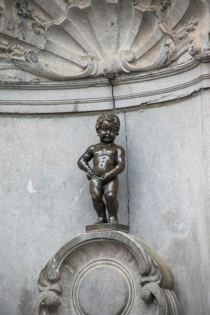 Der Manneken Pis-Brunnen in Brüssel. | Foto: Claudia Dammerer