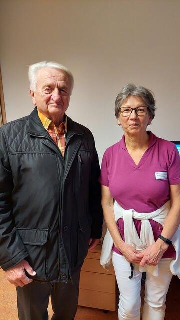 Norbert Pohl mit Seniorenbetreuerin Rosa-Maria Pfeiffer | Foto: Caritas St. Pölten