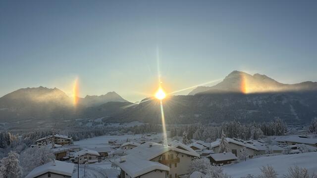Einfach zauberhaft: Winterstimmung und Sonnenaufgang im Außerfern. | Foto: Tanja Weirather
