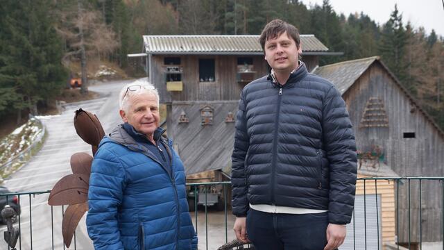 Vereinsobmann Marco Gratzer (r.) und sein Vorgänger Heinrich Steirer | Foto: Schrapf