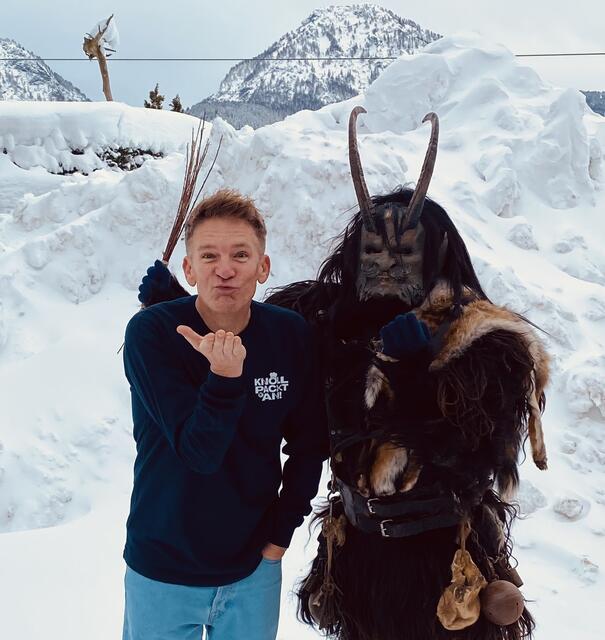 Ö3-Moderator Andi Knoll war zu Gast bei den "Bedlbutzbuam" in Pfaffenschwendt. | Foto: Hitradio Ö3
