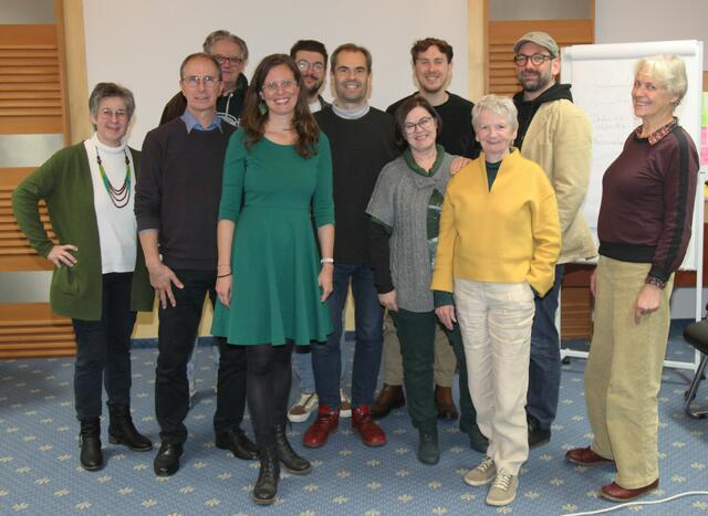  Strategieklausur der Grünen Burgenland: v.l.n.r.: Regina Petrik, Günter Engelits, Roland Siedl, Anja Haider-Wallner, Niki Brunäcker, Wolfgang Spitzmüller, Margit Paul-Kienzl, Philip Juranich, Irmgard Seidler, Clemens Unterberger, Federica Hannel | Foto: Grüne Burgenland