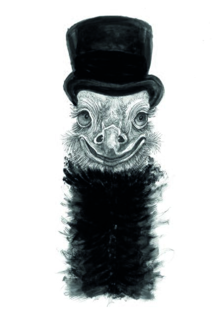 Feiner Tuschestrich macht die Tiere lebendig. | Foto: Anna Golightly