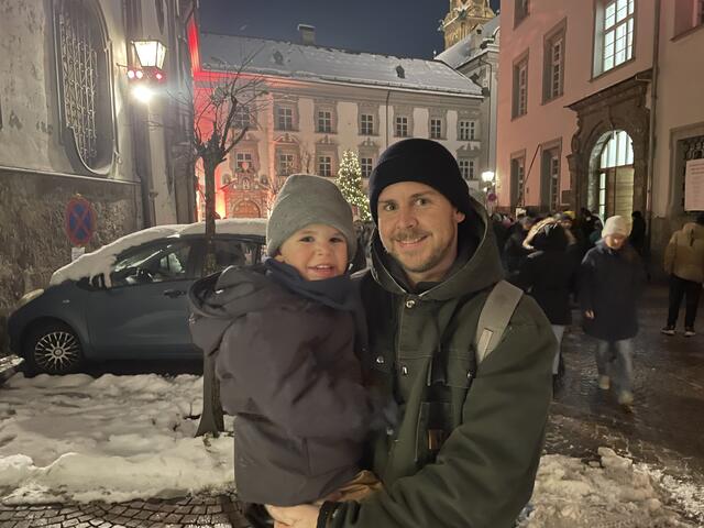 Jakob und Martin warteten gespannt auf den hl. Nikolaus. | Foto: Kendlbacher