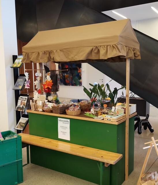 Lebenshilfe-Stand bei Raika Wels-Süd.