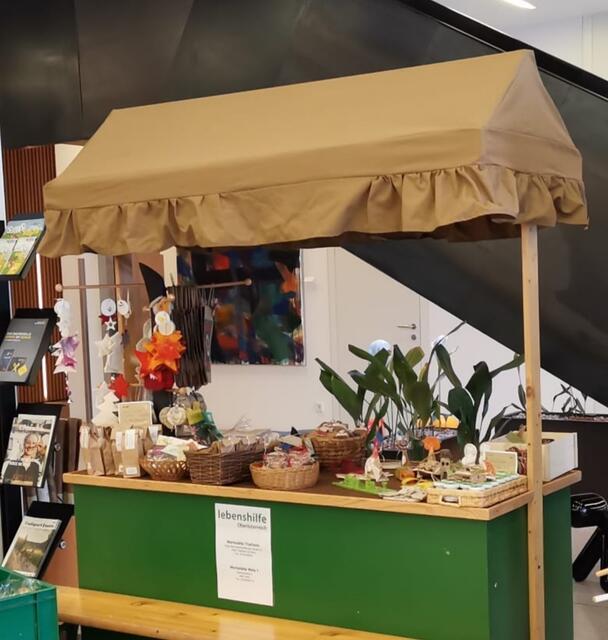 Lebenshilfe-Stand bei Raika Wels-Süd.