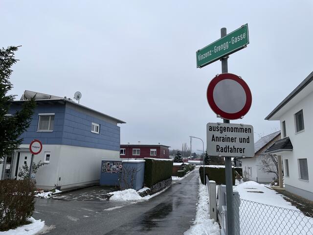 Der Durchgang zum LKH Weiz über die Vinzent-Grengg-Gasse ist zukünftig nicht mehr möglich. | Foto: Regionalmedien Steiermark/Vorraber