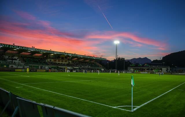 Im Frühjahr 2024 soll das Stadion in Donawitz bundesligafit gemacht werden. | Foto: GEPA