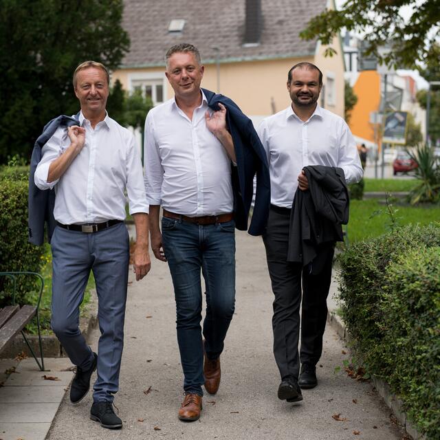 Die FPÖ tritt für ein „Müttergehalt“ ein: Johann Tschürtz, Alexander Petschnig und Markus Wielser | Foto: FPÖ Landtagsklub