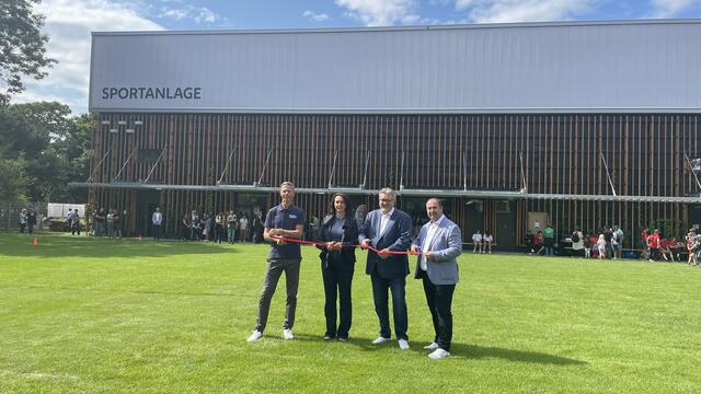 Das am meisten umstrittene Projekt in der Leopoldstadt 2023 war die Sport &amp; Fun Halle Leopoldstadt – sie wurde im August eröffnet.  | Foto: Kathrin Klemm