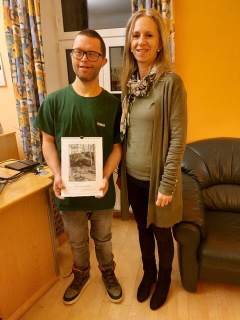 Tobias Hetzendorfer und Bürgermeisterin Alexandra Weber. | Foto: Stadtgemeinde Heidenreichstein