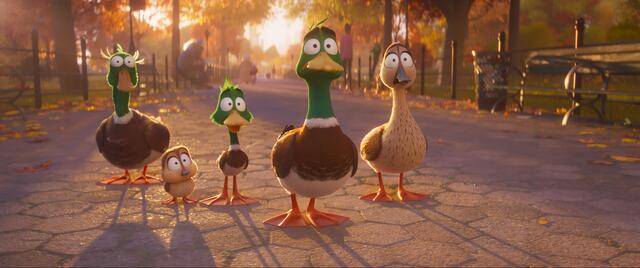 In dem neuen Animationsfilm „Raus aus dem Teich“ macht sich eine Entenfamilie auf den Weg Richtung Süden.  | Foto: 2023 Universal Pictures
