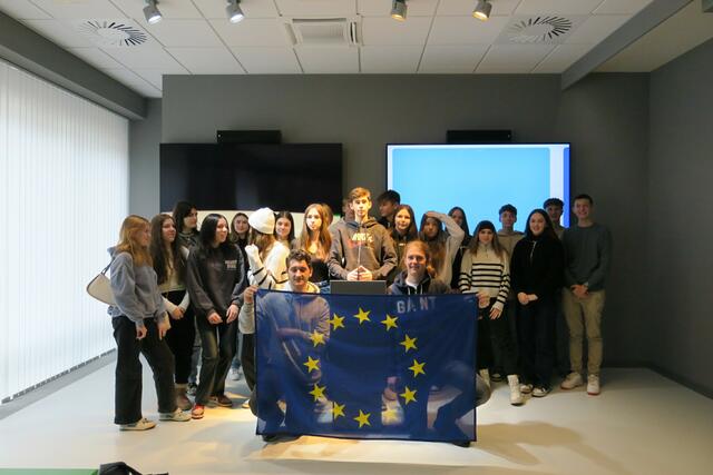 Die Schüler des BG Oberpullendorf waren in Wien zu Gast. | Foto: Verbindungsbüro des Europäischen Parlaments in Österreich