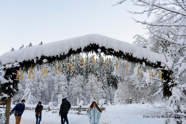 Der Eingang zur Gosauer Bergweihnacht!