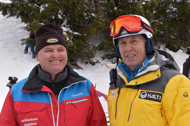 Skischulchef Kurt Hupfauf mit Herbert Fichtl | Foto: Kainz