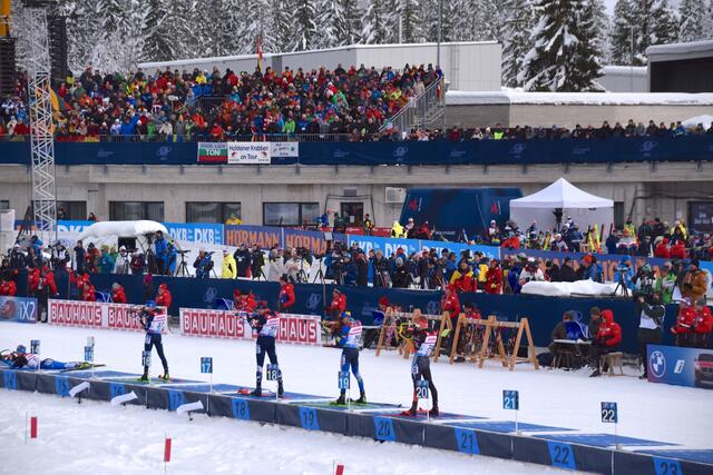 Top-Stimmung im Hochfilzener Stadion. | Foto: Ski Austria/Weigl
